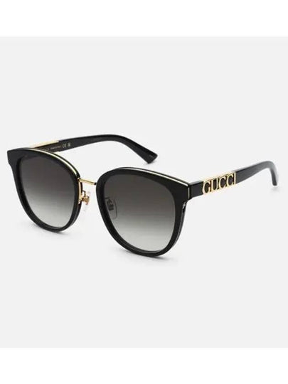 Round Logo Sunglasses Black - GUCCI - BALAAN 2