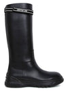 Women's D Racer Calfskin Long Boots Black - DIOR - BALAAN.