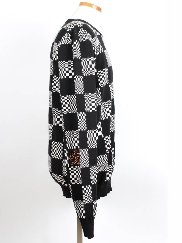 Distorted Damier crew neck knit XL - LOUIS VUITTON - BALAAN 5