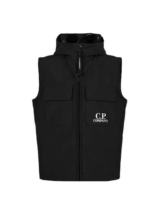 Women s Logo Hooded Vest 14CKOW003C 005968A 999 - CP COMPANY - BALAAN 2