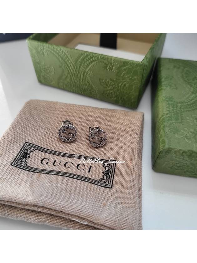 Interlocking G Earrings Silver YBD457109001 - GUCCI - BALAAN 6