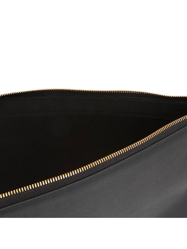 Debossed Logo Leather Clutch Black - A.P.C. - BALAAN 7