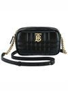 Quilted Leather Mini Lola Camera Shoulder Bag Black - BURBERRY - BALAAN 2