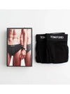 Men's Cotton Logo Waistband Briefs 2 Pack Black - TOM FORD - BALAAN 6