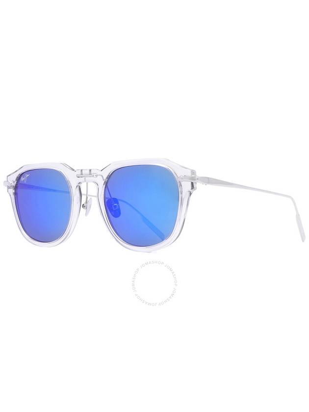 Maui Jim Alika Blue Hawaii Geometric Unisex Sunglasses B837-05 49 - MAUI JIM - BALAAN 3