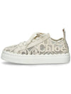 Lauren Lace Low Top Sneakers Mild Beige - CHLOE - BALAAN 3