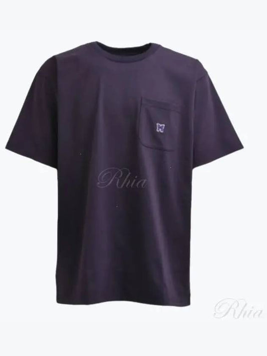 Crew Neck Poly Jersey Short Sleeve T-Shirt Eggplant - NEEDLES - BALAAN 2