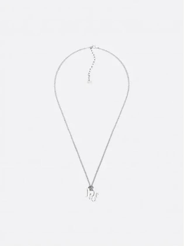 Oblique Pendant Necklace Silver - DIOR - BALAAN 2