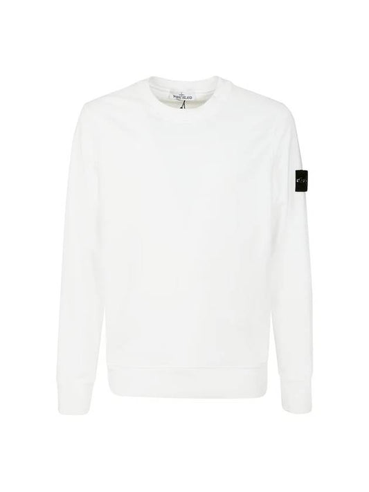 Wappen Patch Crew Neck Sweatshirt White - STONE ISLAND - BALAAN 1