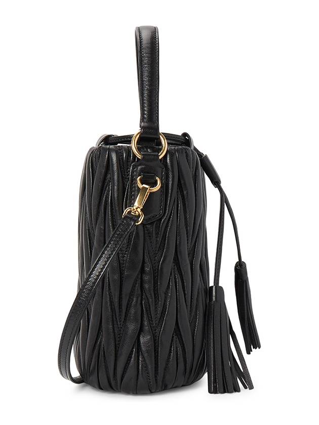 Matelasse Nappa Leather Bucket Bag Black - MIU MIU - BALAAN 3