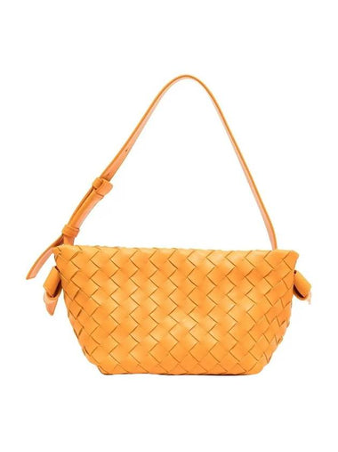 Intrecciato Tie Mini Shoulder Bag Orange - BOTTEGA VENETA - BALAAN 1