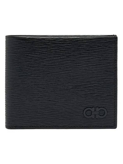 Gancini Half Wallet Black - SALVATORE FERRAGAMO - BALAAN 2