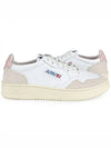 Medalist Leather Suede Low Top Sneakers White Pink - AUTRY - BALAAN 2