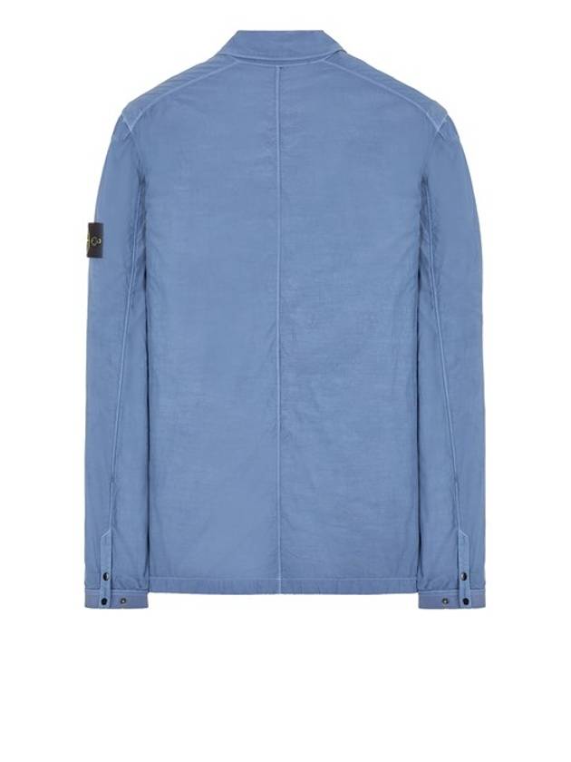 Naslan Garment Dyed Compass Patch Zip-up Jacket Blue - STONE ISLAND - BALAAN 3