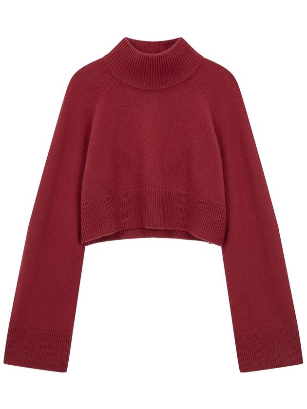 Garret Cashmere Cropped Turtleneck Chianti - REFORMATION - BALAAN 1