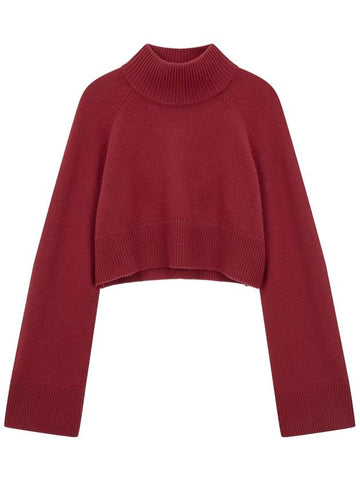 Garret Cashmere Cropped Turtleneck Chianti - REFORMATION - BALAAN 1