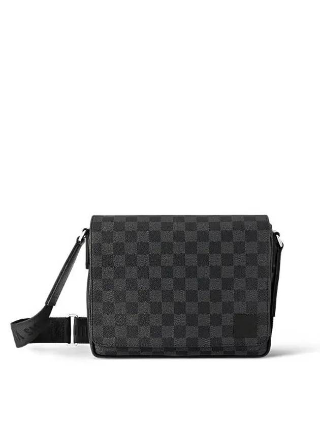 District PM Damier Graphite Coated Canvas Messenger Bag Black - LOUIS VUITTON - BALAAN 2