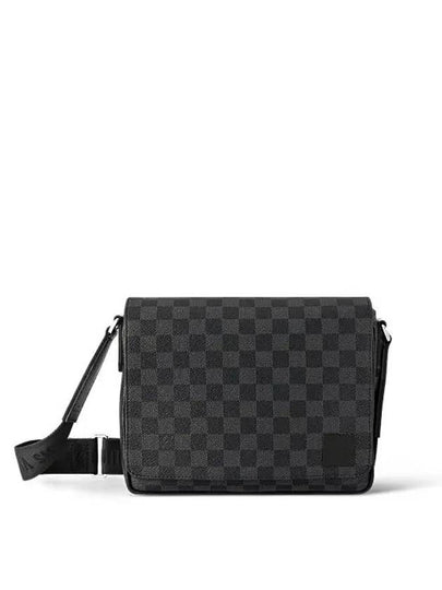 District PM Damier Graphite Coated Canvas Messenger Bag Black - LOUIS VUITTON - BALAAN 2