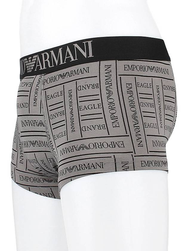 Eagle Brand Logo Band Briefs Black Grey - EMPORIO ARMANI - BALAAN 4