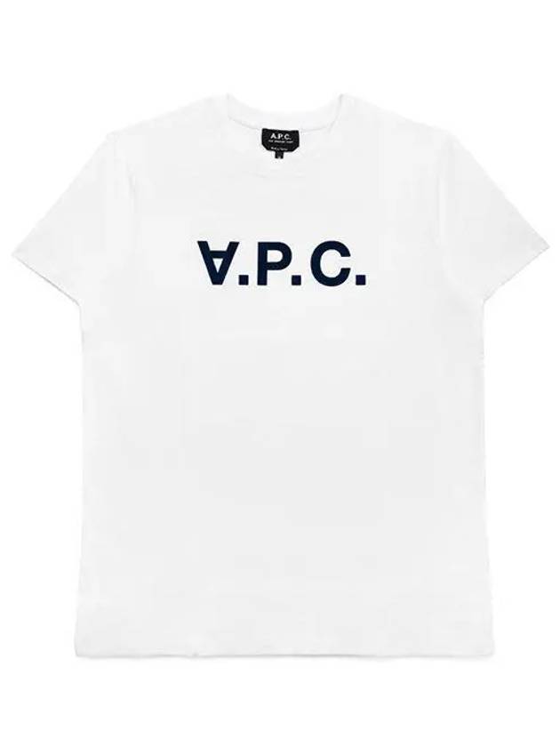 Men's VPC Logo Short Sleeve T-Shirt White - A.P.C. - BALAAN 2