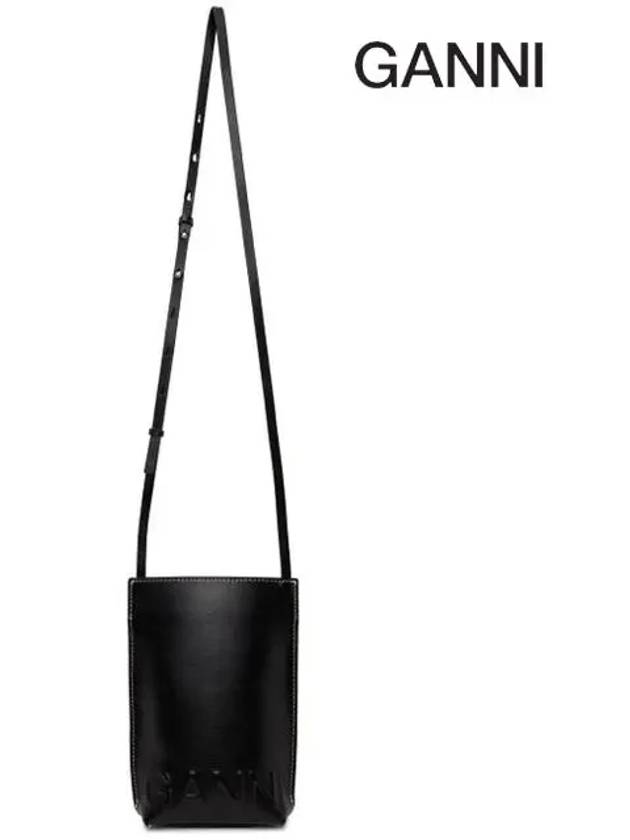 Small Banner Cross Bag Black - GANNI - BALAAN 7