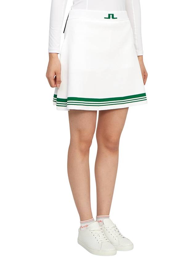 Women's Frida Striped Knit Skirt White - J.LINDEBERG - BALAAN 4