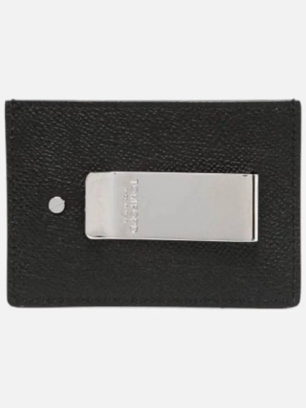 Money Clip Calfskin Card Wallet Black - TOM FORD - BALAAN 4