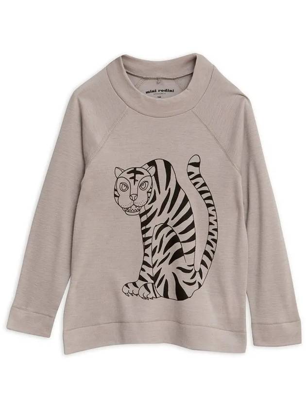 Kids Tiger Wool Long Sleeve T Shirt 19720150 97 - MINI RODINI - BALAAN 5