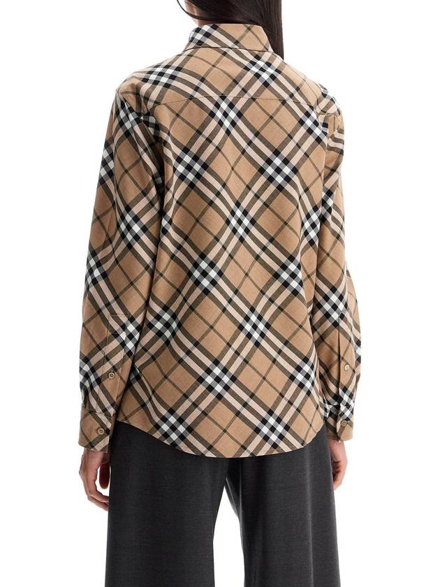 ered wool blend shirt - BURBERRY - BALAAN 3