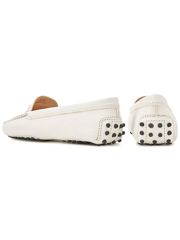 Women's Gommino Leather Driving Shoes White - TOD'S - BALAAN 7