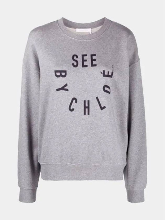 Women's See Bye Logo Sweatshirt Sweatshirt Gray CHS21WJH08 080 - CHLOE - BALAAN 1