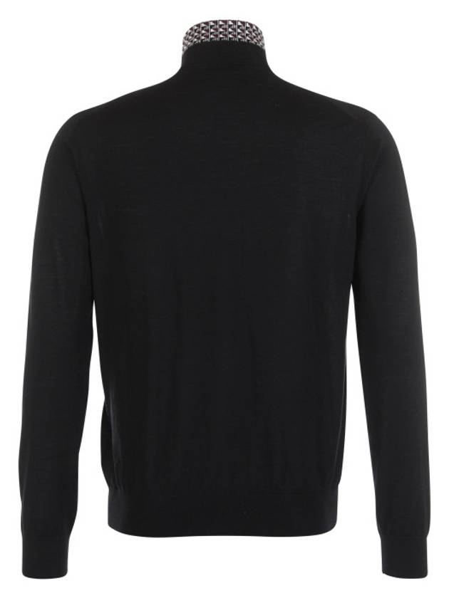 fine wool knit turtleneck black - PRADA - BALAAN 4