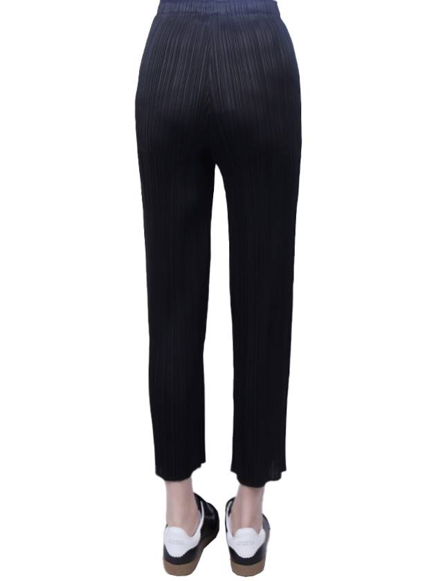 Pleated Crop Pants Black - ISSEY MIYAKE - BALAAN 6