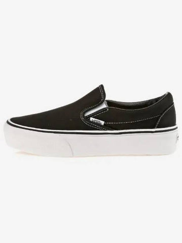 Shoes Loafer Moccasins Fur Classic Slip on Platform Black - VANS - BALAAN 1