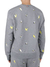 Embroidered Crew Neck Cotton Sweatshirt Grey - THOM BROWNE - BALAAN 5