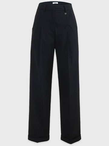 Crocus one tuck roll up slacks black - MICANE - BALAAN 1