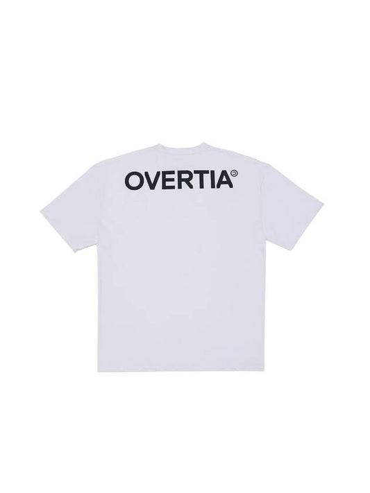 Unisex Sports Functional Overfit Short Sleeve T-Shirt White - OVERTIA - BALAAN 1