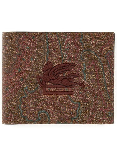 Paisley Print Bifold Wallet Brown - ETRO - BALAAN 1