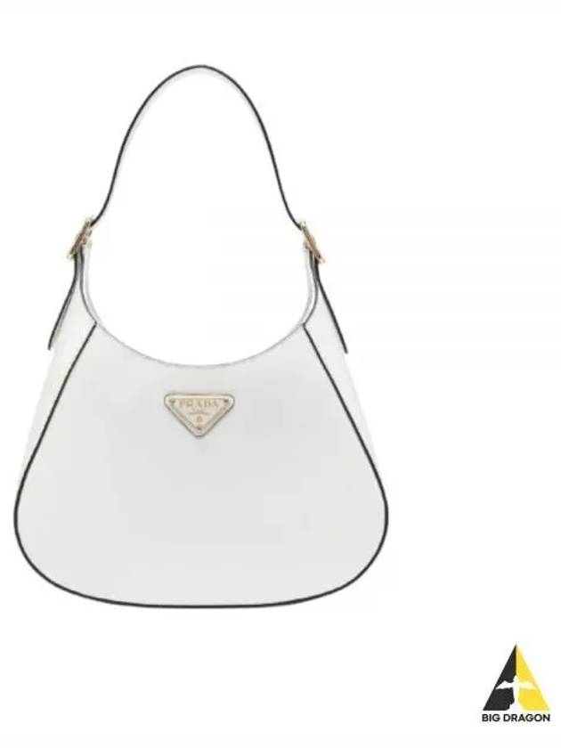 Medium Leather Shoulder Bag White - PRADA - BALAAN 2