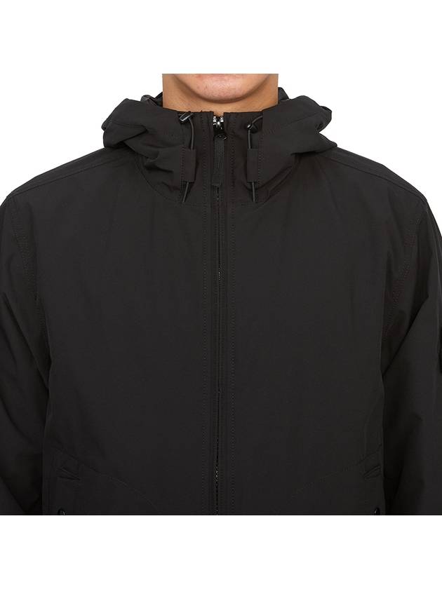 Soft shell hooded jacket black - STONE ISLAND - BALAAN 7