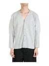 Pleated Cardigan Grey - ISSEY MIYAKE - BALAAN 2