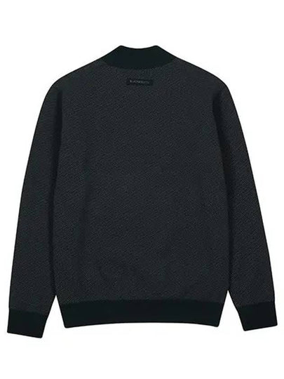 Men s logo point semi high neck sweater 2204GXKR D GREEN - BLACK&WHITE - BALAAN 2