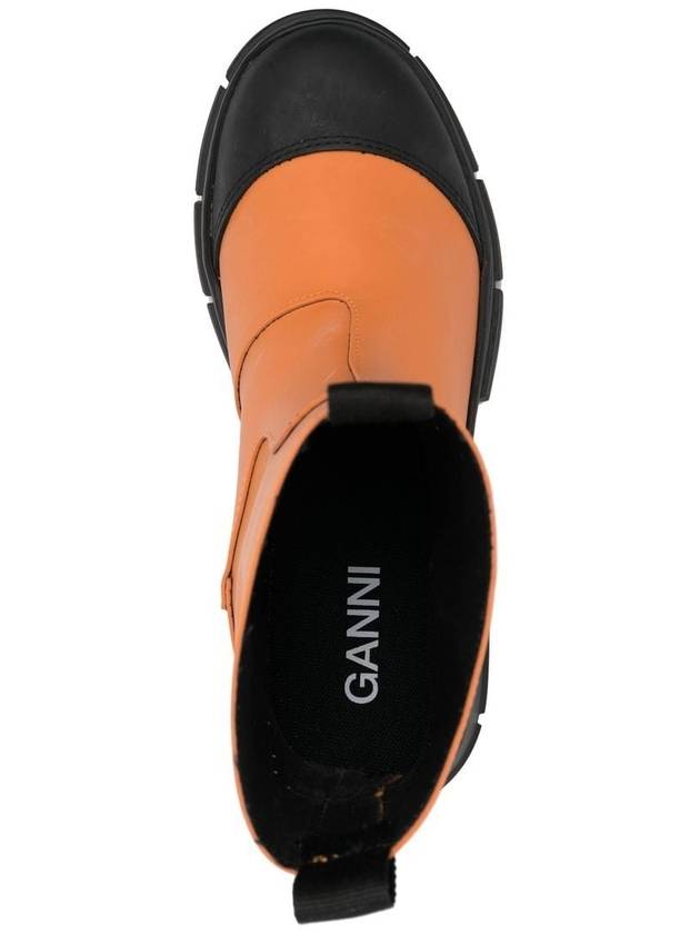 Short Rain Boots Women's Orange - GANNI - BALAAN 3