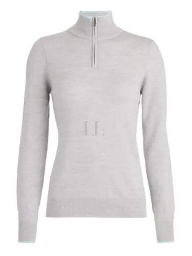 24 Contrast Tipping Merino Wool QRT Zip Sweater GLS000008 HGR Women Quarter - G/FORE - BALAAN 1