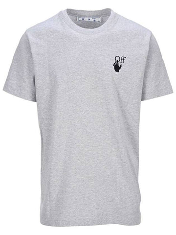 Marker Arrow Round Short Sleeve T-Shirt Grey - OFF WHITE - BALAAN 1