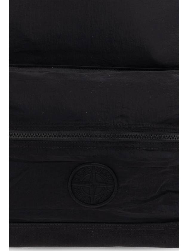 Stone Island Backpack With Logo, Men's, Black - STONE ISLAND - BALAAN 6