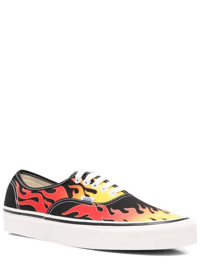 Flame Print Lace-up Low Top Sneakers - VANS - BALAAN 2