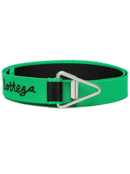 Logo Triangle Buckle Belt Green - BOTTEGA VENETA - BALAAN 2