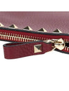 Rockstud Pebble Clutch Bag Cerise - VALENTINO - BALAAN 10