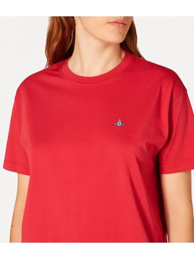 ORB Logo Classic Short Sleeve T-Shirt Red - VIVIENNE WESTWOOD - BALAAN 7